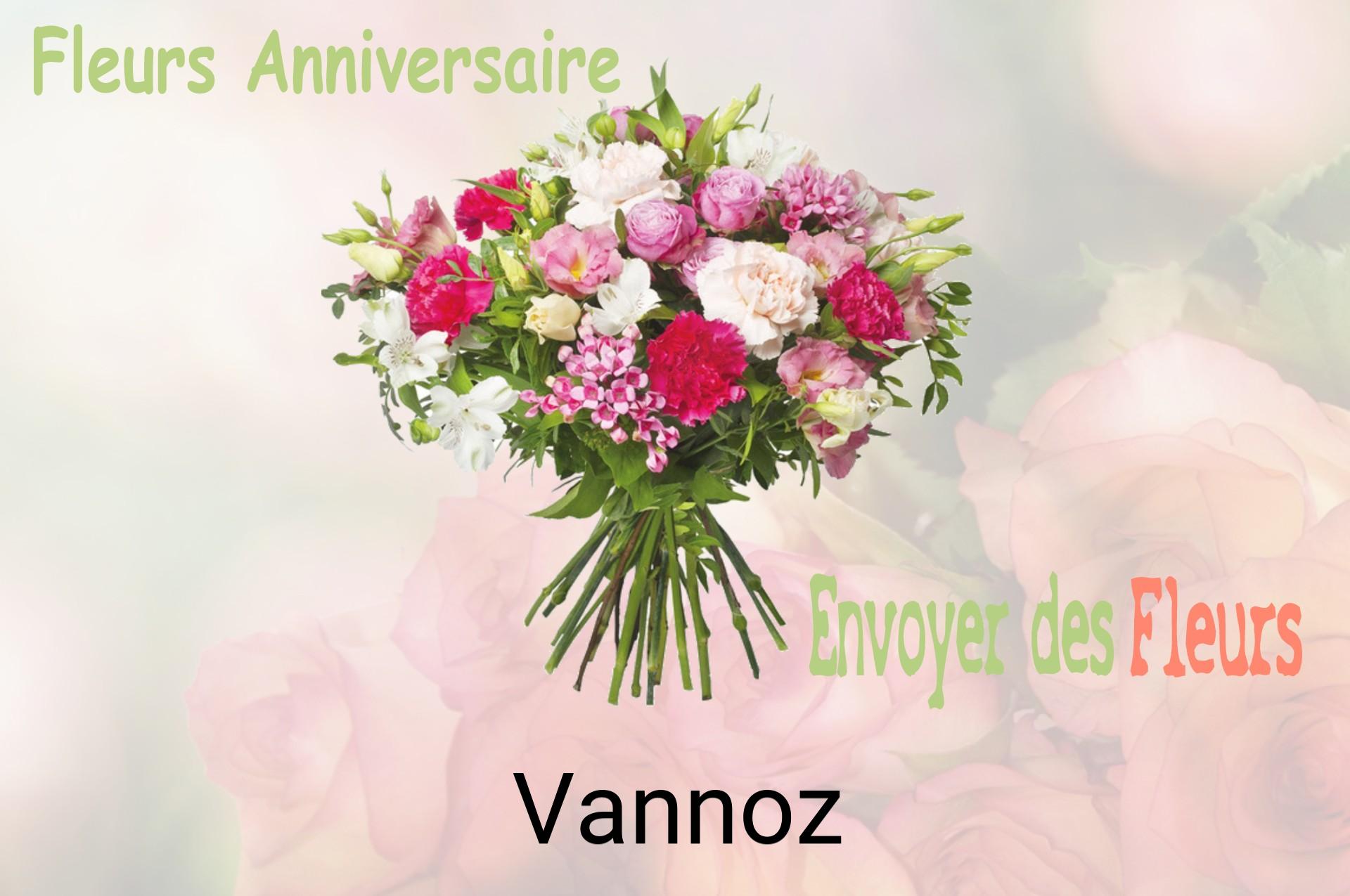 Bouquet de fleurs d’anniversaire livré à Vannoz