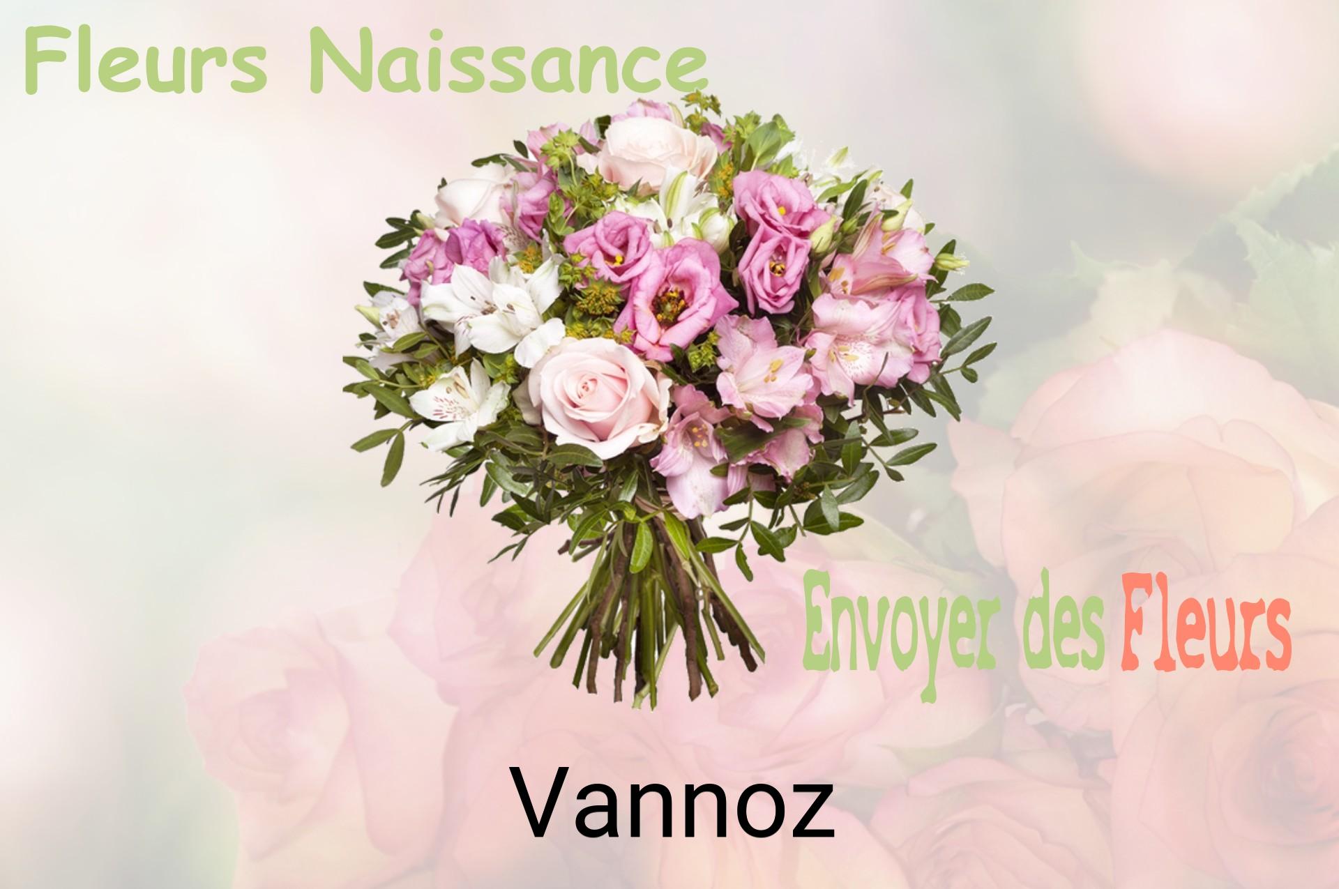 Bouquet de fleurs de naissance livré à Vannoz